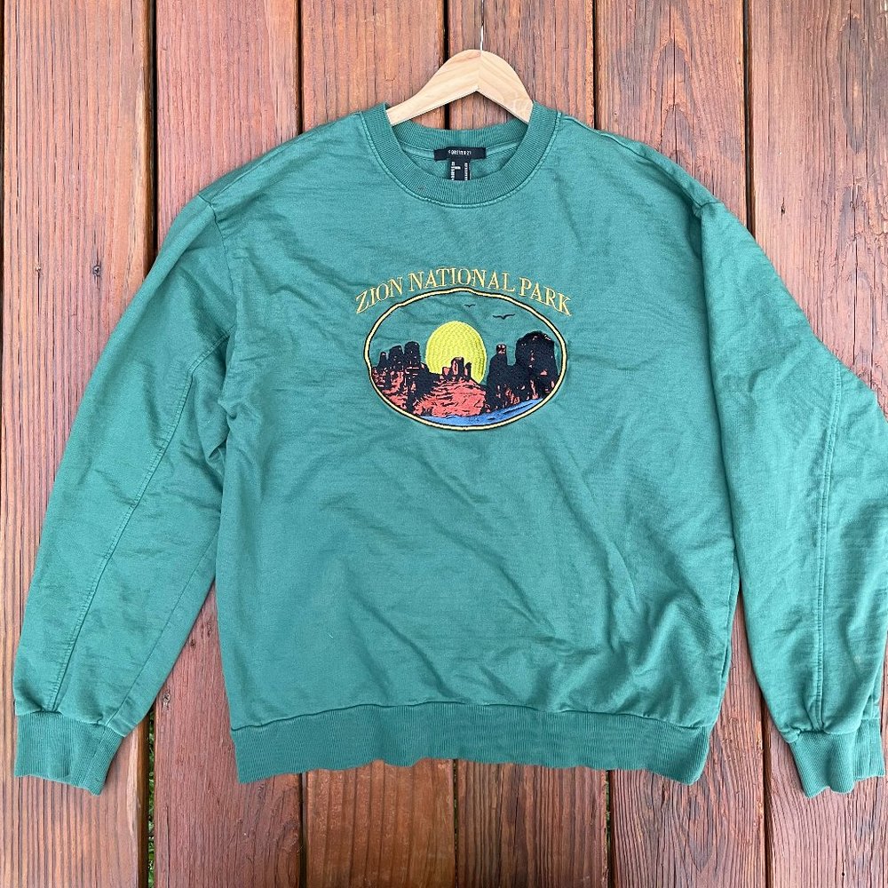 Green Zion National Park Crewneck